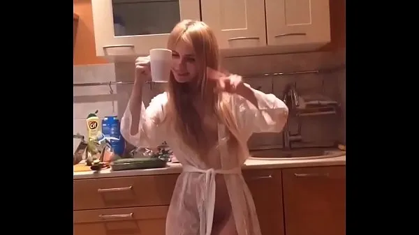 XXX Alexandra naughty in her kitchen - Best of VK live fresh Videos