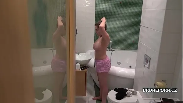 XXX Bella in the bathroom - Hidden cam Video segar