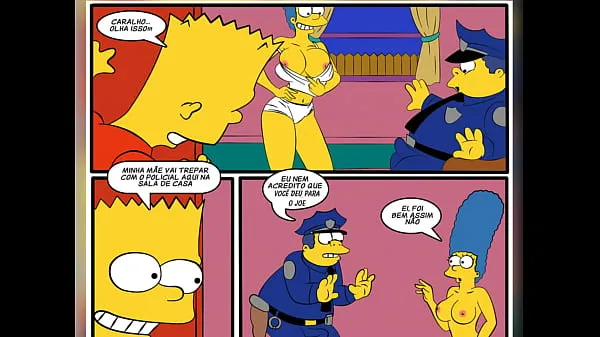 XXX Comic Book Porn - Cartoon Parody The Simpsons - Sex With The Cop Video segar