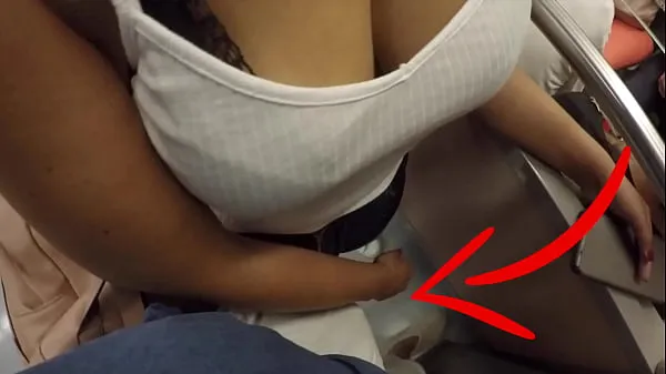XXX Unknown Blonde Milf with Big Tits Started Touching My Dick in Subway ! That's called Clothed Sex วิดีโอสด