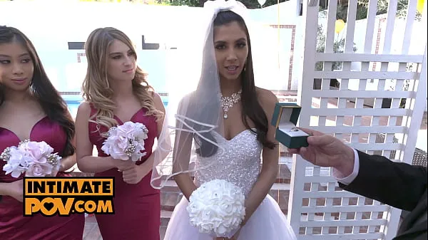 XXX itsPOV - Wedding night fuck foursome with Gianna Dior, Kristen Scott and Jade Kush Video segar