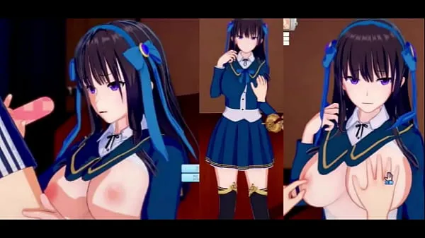 XXXEroge Koikatsu! ] 3DCG hentai video where obedient cool black hair long huge breasts JK (ori character) is rubbed breasts新鮮なビデオ
