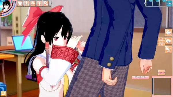 XXX Eroge Koikatsu! ] Touhou Reimu Hakurei rubs her boobs H! 3DCG Big Breasts Anime Video (Touhou Project) [Hentai Game fräscha videor